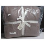 Size Full/Queen Color Clove French Linen Comforter & Sham Set | BOKSER HOME