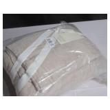 Size Full/Queen Color Putty Heather French Linen and Cotton Duvet Cover & Sham Set | BOKSER HOME