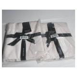 2 Pack Full Blush 100% Cotton Sateen Flat Sheet Separate | BOKSER HOME