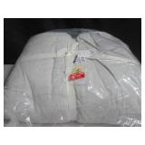 Size Full/Queen Color Pebble Heather French Linen Comforter  BOKSER HOME