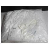 Size Full/Queen White French Linen Box Stitch Quilt | BOKSER HOME