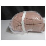 King Color Clay French Linen Box Stitch Quilt BOKSER HOME