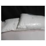 2 Pack Medium 700 fill Power Luxury White Duck Down Machine Washable White Bed PillowBOKSER HOME