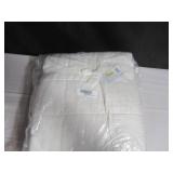 Size King/Cal King Color White French Linen Box Stitch Quilt BOKSER HOME
