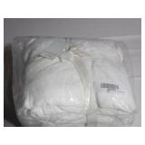 Size Queen Color White 100% French Linen Sheet Set | BOKSER HOME