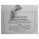 Size King Feather & Down Plush Luxury Mattress Topper BOKSER HOME