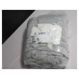 Size King/Cal King Color Shadow Pinstripe 100% French Linen Duvet Cover BOKSER HOME