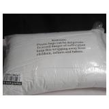 Queen  Soft 700 Fill Power Luxury White Duck Down  Machine Washable White Bed Pillow BOKSER HOME