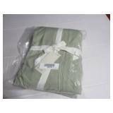 Size King Color Matcha 100% French Linen Bed Skirt BOKSER Home