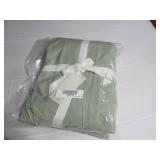 Size King Color Matcha 100% French Linen Bed Skirt BOKSER Home