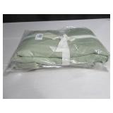 Size King Color Matcha 100% French Linen Bed Skirt BOKSER Home