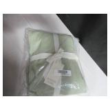 Size King Color Matcha 100% French Linen Bed Skirt BOKSER Home