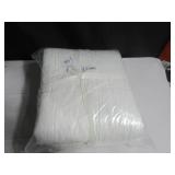 Size Full/Queen Color white French Linen Box Stitch Quilt BOKSER HOME