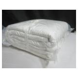 Size Full/Queen Color white French Linen Box Stitch Quilt BOKSER HOME