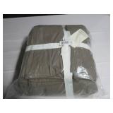 Size King/Cal King Color Moss French Linen and Cotton Duvet Cover & Sham Set BOKSER HOME