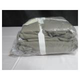 Size King/Cal King Color Moss French Linen and Cotton Duvet Cover & Sham Set BOKSER HOME