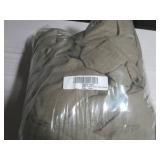 Size King/Cal King Color Moss 100% French Linen Duvet Cover | BOKSER HOME