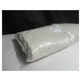 Size Full/Queen Color Putty Heather French Linen Box Stitch Quilt BOKSER HOME