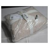 Size Standard Color Putty Heather French Linen Box Stitch Quilted Shams | BOKSER HOME