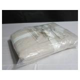 Size Standard Color Putty Heather French Linen Box Stitch Quilted Shams | BOKSER HOME