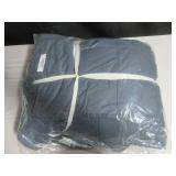 Size Full/Queen Color Baltic French Linen Box Stitch Quilt | BOKSER HOME