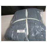 Size Full/Queen Color Baltic French Linen Box Stitch Quilt | BOKSER HOME