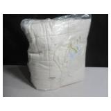 Size Full/Queen Color Cream French Linen Box Stitch Quilt  BOKSER HOME