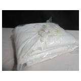 Size Full/Queen Color White French Linen and Cotton Duvet Cover & Sham Set | BOKSER HOME