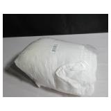 Size King White French Linen Box Stitch Quilted Shams BOKSER HOME