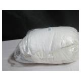 Size King White French Linen Box Stitch Quilted Shams BOKSER HOME