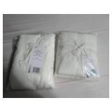 King 2 Sets Of 2 Cream  100% French Linen Pillowcase Set BOKSER HOME