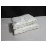 King 2 Sets Of 2 Cream  100% French Linen Pillowcase Set BOKSER HOME