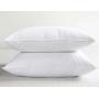 Queen 2 Pack Firm White Duck Feather & Down Bed Pillow | BOKSER HOME