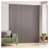 comforthomi 0.9 in. x 1.71 ft. x 8.86 ft. Walnut Acoustic/Sound Absorb 3D Oak Overlapping Wood Slat Decorative Wall Paneling 2-Pack Customer Returns See Pictures