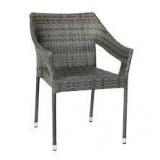 Carnegy Avenue Gray Wicker/Rattan Outdoor Dining Chair Customer Returns See Pictures