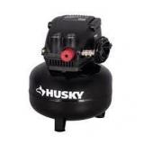 Husky 3 Gal. 120 PSI Portable Electric Oil-Free Light Duty Pancake Air Compressor with Fold Down Handle and 1-Quick Coupler     Customer Returns See Pictures