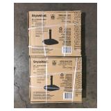 Lot of StyleWell 26 lbs. Concrete and Resin Patio Umbrella Base in Black  Customer Returns See Pictures