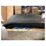 16 Pack of  Rubber-Cal Shark Tooth II 1/2 in. T x 4 ft. W x 6 ft. L Black Heavy Duty Rubber Flooring Mat Customer Returns See Pictures