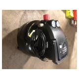 Husky 3 Gal. 120 PSI Portable Electric Oil-Free Light Duty Pancake Air Compressor with Fold Down Handle and 1-Quick Coupler     Customer Returns See Pictures
