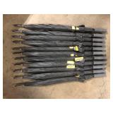 Lot of FIRM GRIP 5 ft. Golf Umbrella in All Black     Customer Returns See Pictures