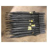 Lot of FIRM GRIP 5 ft. Golf Umbrella in All Black     Customer Returns See Pictures