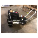 Husky 8 Gal. 150 PSI Portable Electric Oil-Free Horizontal Hotdog Air Compressor with Rubber Wheels and 1-Quick Coupler    Customer Returns See Pictures