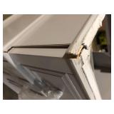 Home Decorators Collection Fremont 72 in. Double Sink Freestanding Grey Bath Vanity Granite Top Not Included Damaged  Customer Returns See Pictures