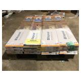 11 Boxes of Lifeproof Prospect Point Oak 22 MIL x 8.98 in. W x 48 in. L Click Lock Waterproof Luxury Vinyl Plank Flooring (20.95 sq. ft./case)  Customer Returns See Pictures