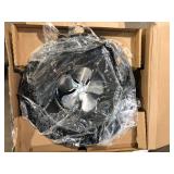 35-Watt Black Aluminum Solar Powerd Attic Fan Tile Profile  Customer Returns See Pictures