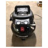Husky 6 Gal. 175 PSI Electric Oil-Free High Performance Jobsite Pancake Air Compressor with Dual Gauges and 2-Quick Couplers Customer Returns See Pictures