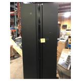 Husky Heavy Duty Welded 20-Gauge Steel Freestanding Garage Cabinet in Black (36 in. W x 81 in. H x 24 in. D) No Keys   Customer Returns See Pictures