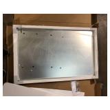 48 in. W x 30 in. H Rectangular Aluminum Framed Wall Mount Bathroom Vanity Mirror in Silver Customer Returns See Pictures