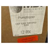 Pair of MDI 11"x 14" Black Pumptoppers