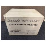 12 x 100ct of Disposable Vinyl Gloves - Small